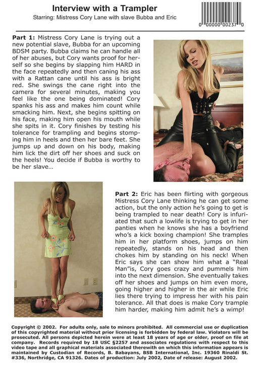 INTERVIEW WITH A TRAMPLER (08-28-14)