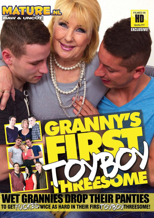GRANNY'S FIRST TOYBOY THREESOME (4-24-1